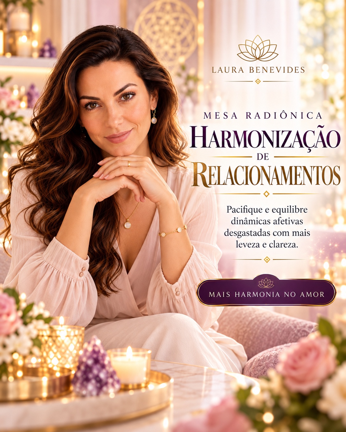 Imagem oficial do atendimento Harmonização de Relacionamentos com Laura Benevides