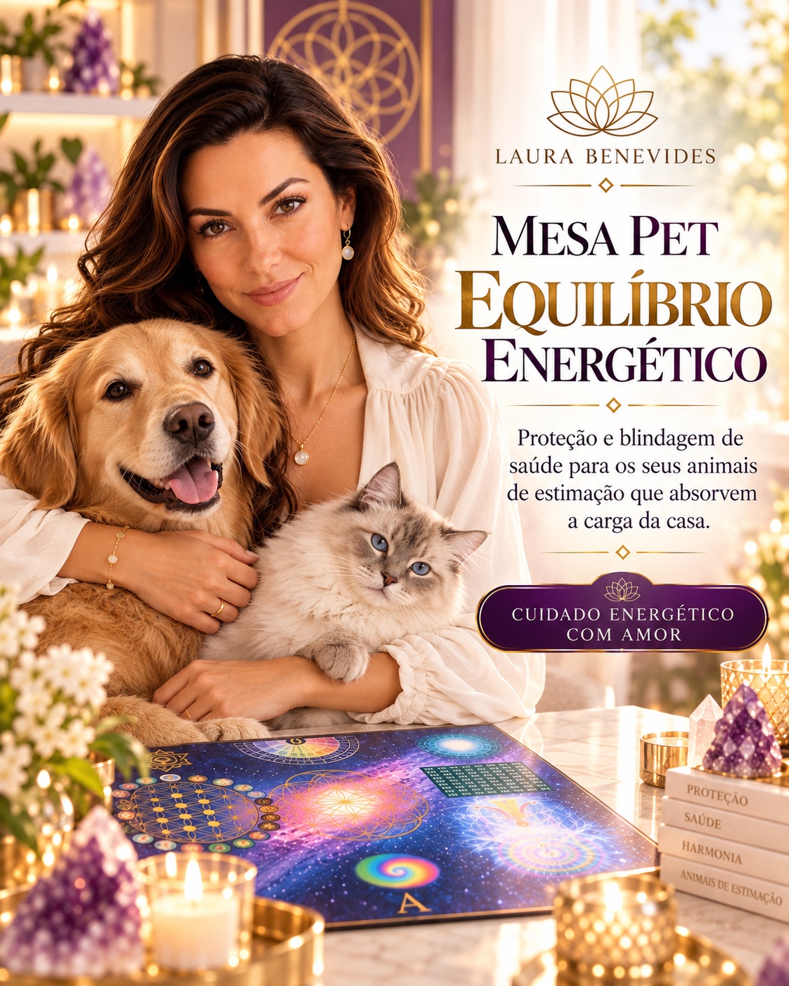 Imagem oficial do atendimento Pet Equilíbrio Energético com Laura Benevides